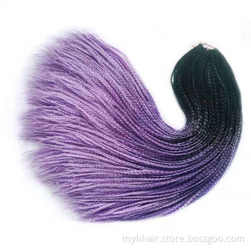 22 Roots/pack Ombre Three Tone Synthetic Braiding Hair extension Heat Fiber Bulk toupee Crochet braids toupee 24 inch box braid
